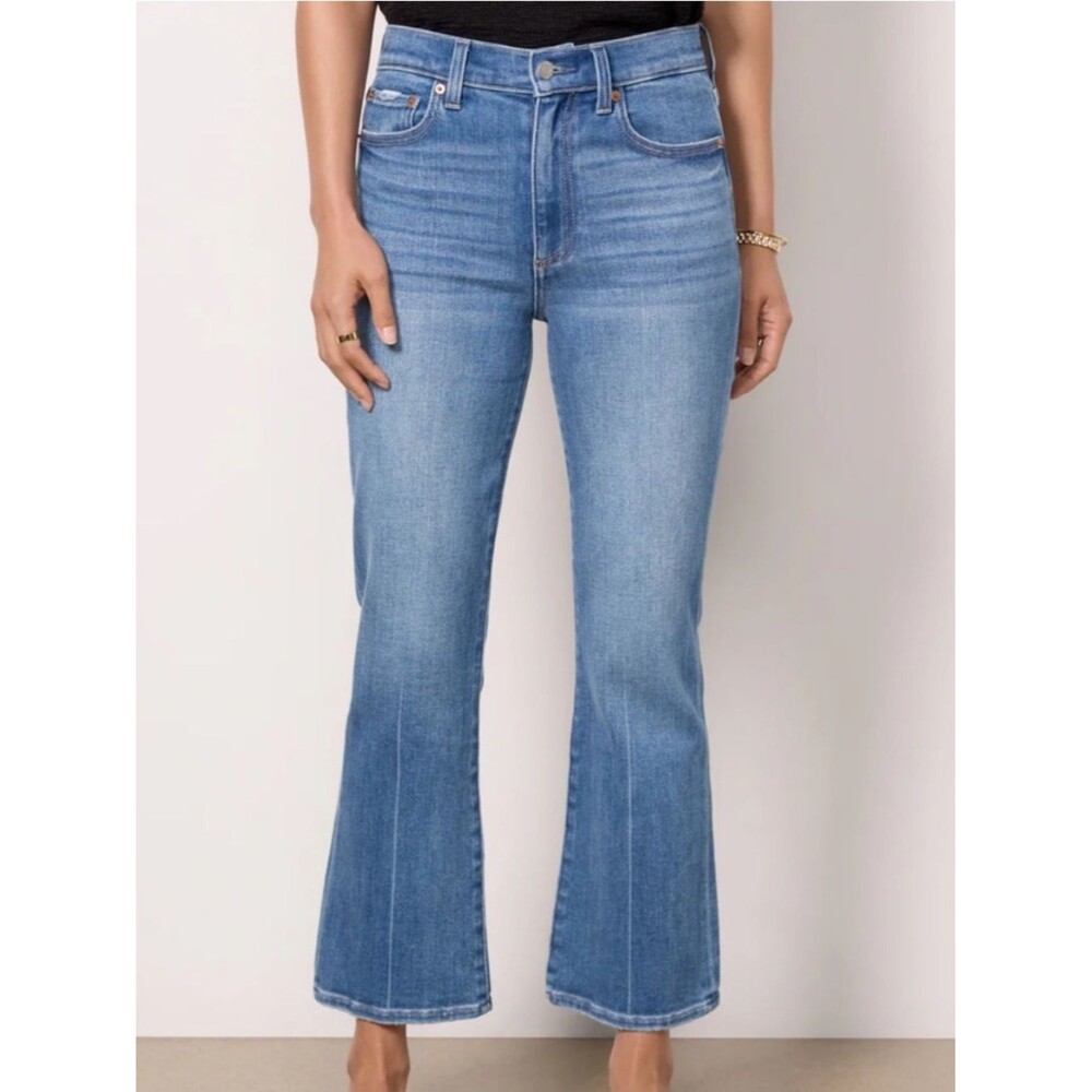 Pistola Lennon Crop High Waist Blue Mesa Blue Jeans SZ 26 2